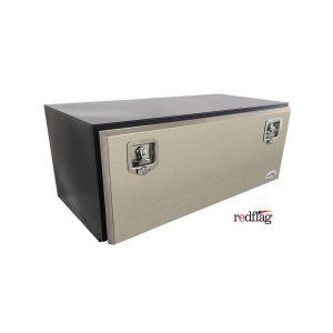 Powder Coated Toolbox with Polished Stainless Steel Lid 900L x 450H x 450D